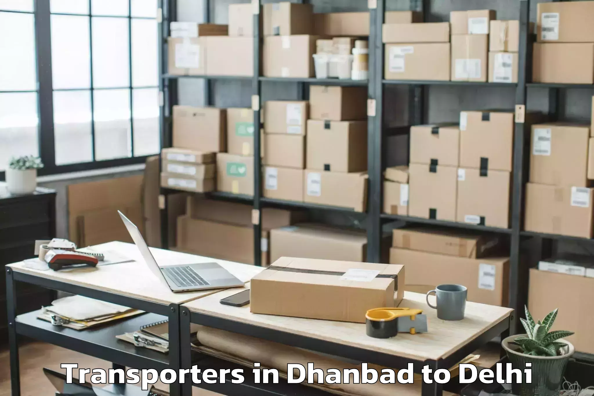 Dhanbad to Parsvnath Mall Azadpur Transporters